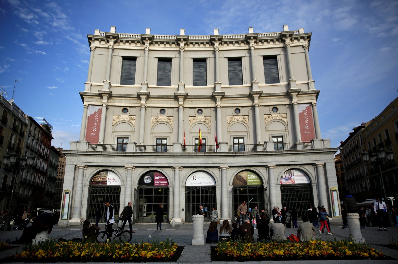 A general view shows the Teatro Real (Royal Theatre), a major opera house at Plaza de Oriente (Oriente square) in Madrid, Spain, March 25, 2016. (Reuters Photo)