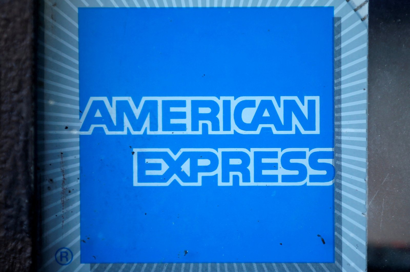 The logo of Dow Jones Industrial Average stock market index listed company American Express (AXP) is seen in Los Angeles, California, United States, April 25, 2016. 
(Reuters File Photo)