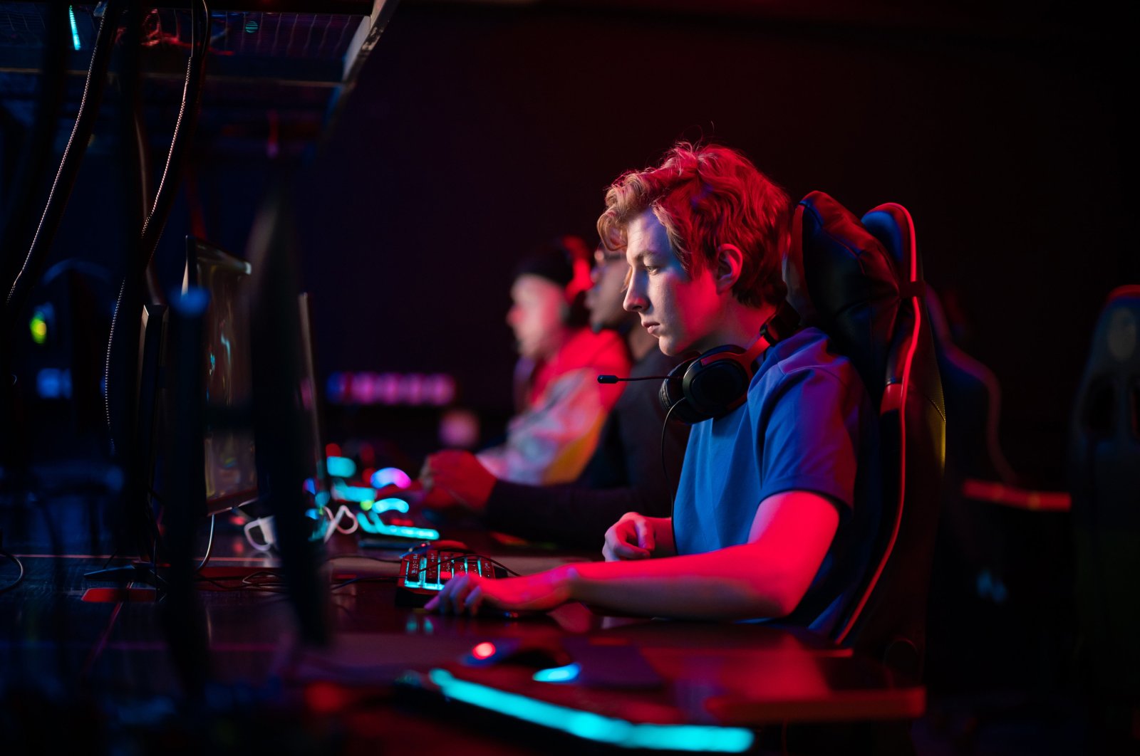 Training bootcamp for professional esports players. (iStock Photo)