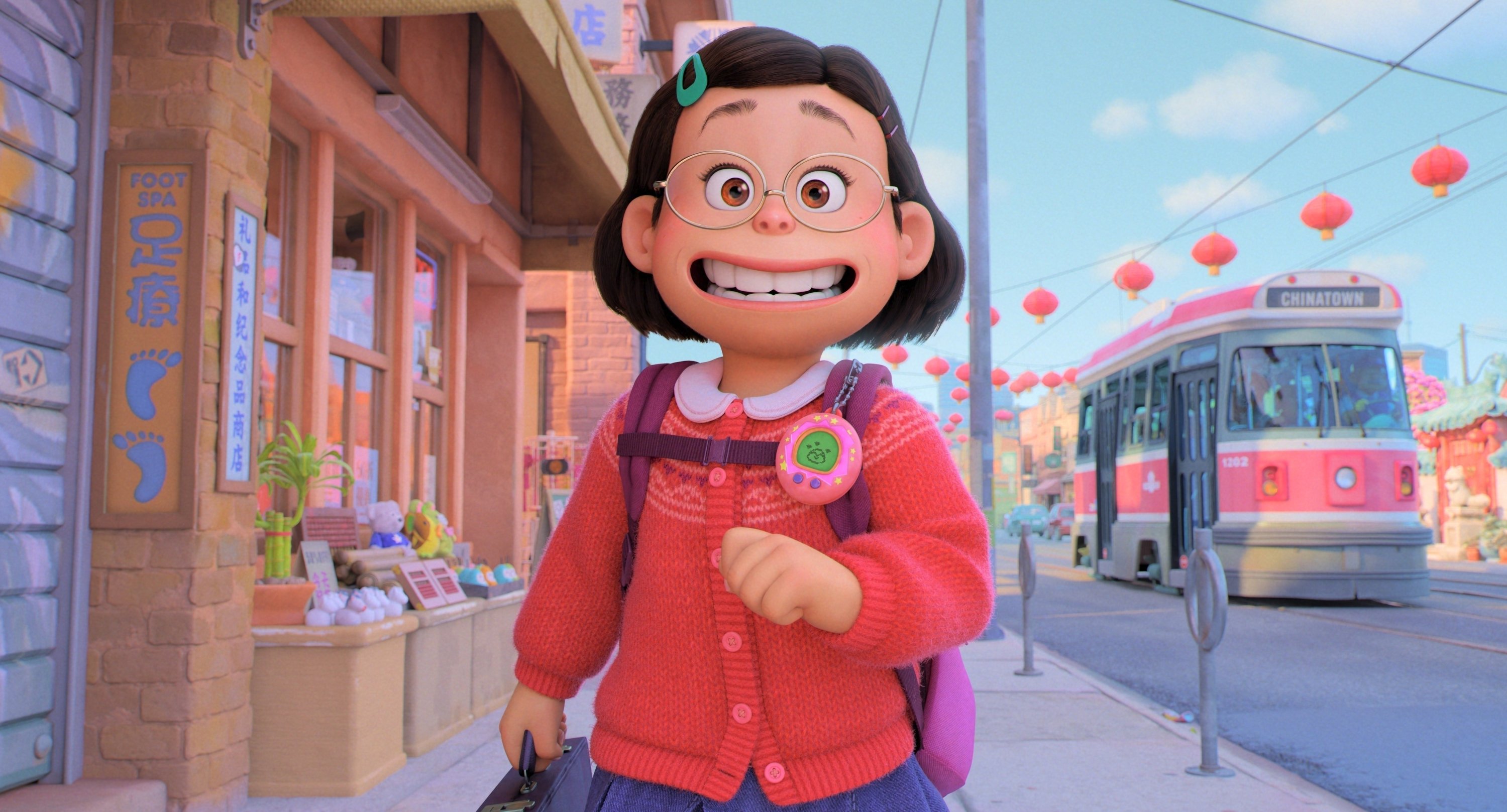 Gambar yang dirilis oleh Disney ini menunjukkan Mei Lee, disuarakan oleh Rosalie Chiang dalam sebuah adegan dari 