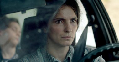 Yllka Gashi, in a scene from the film "Hive." (AP Photo)