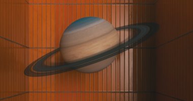 &quot;Saturn&#039;s Rings&quot; by Barış Elçin. (Courtesy of KRANK Art Gallery)