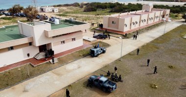 Members of the Interior Ministry demonstrate their skills during a graduation ceremony in Tripoli, Libya Feb. 20, 2022. (Reuters File Photo)