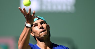 Rafael Nadal at the Indian Wells Tennis Garden, Indian Wells, California, U.S., March 8, 2022. (Reuters Photo)  