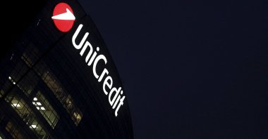 The headquarters of UniCredit bank in downtown Milan, Italy, Feb. 8, 2016. (Reuters Photo)