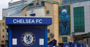 A view of Chelsea's home ground Stamford Bridge, London, England, March 10, 2022. (Reuters Photo)