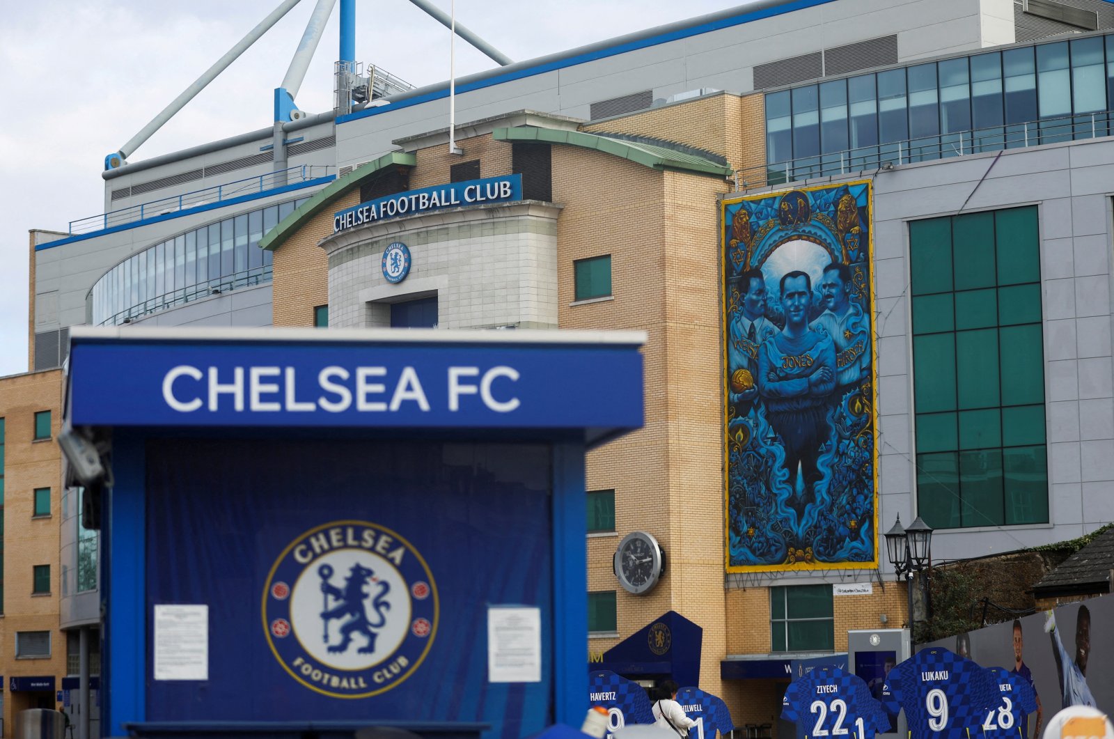 A view of Chelsea&#039;s home ground Stamford Bridge, London, England, March 10, 2022. (Reuters Photo)