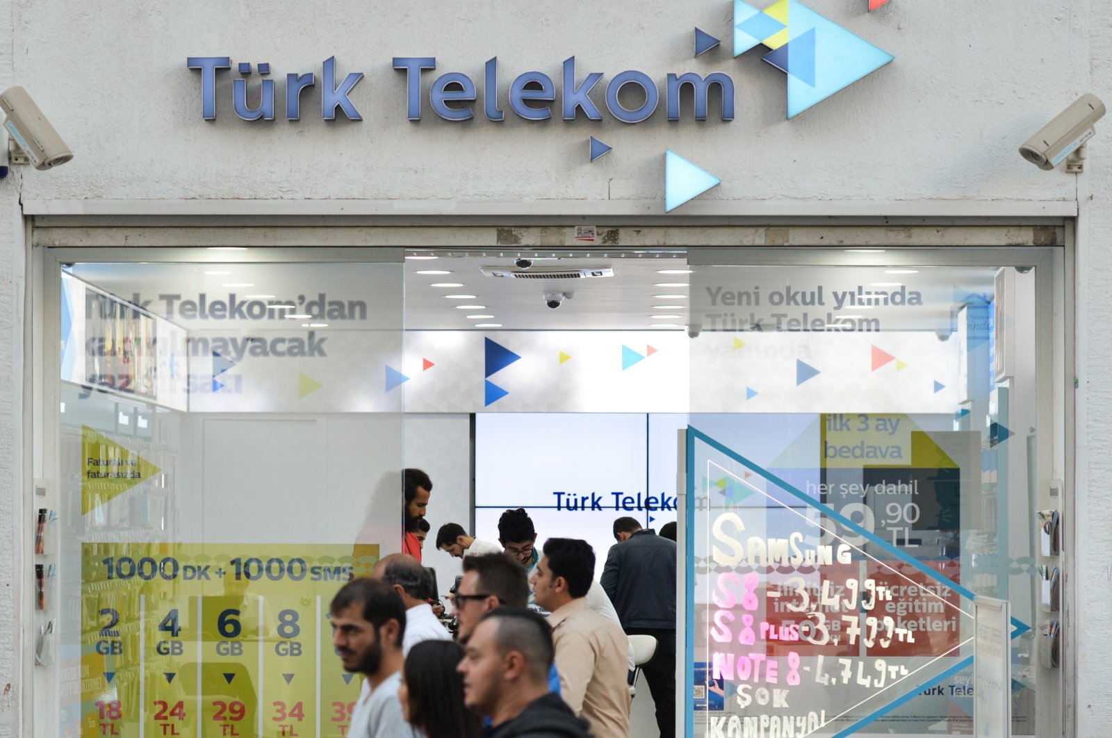 A view of Türk Telekom branch located on Istiklal Street in Beyoğlu district of Istanbul, Turkey, Oct. 17, 2017. (GettyImages)