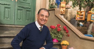 Emilio Delgado poses for a picture at Kaufman Astoria Studios while filming the 50th season of "Sesame Street," New York, U.S., Oct. 2018. (AP Photo)