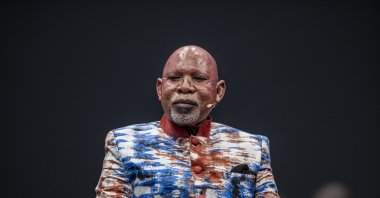 Uganda's Foreign Minister Jeje Odongo speaks during a panel at the Antalya Diplomacy Forum, Antalya, Turkey, March 12, 2022. (AA Photo)