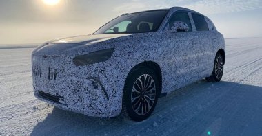 Togg continues the testing process for Turkey’s first domestic, fully electric car amid harsh winter conditions, March 13, 2022. (AA Photo)