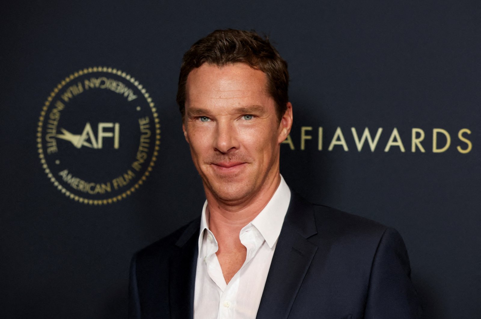 Actor Benedict Cumberbatch poses at the American Film Institute Awards in Beverly Hills, California, U.S., March 11, 2022. (Reuters Photo)