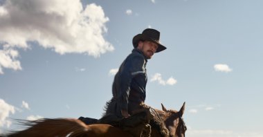 This image released by Netflix shows Benedict Cumberbatch in a scene from "The Power of the Dog." (AP)