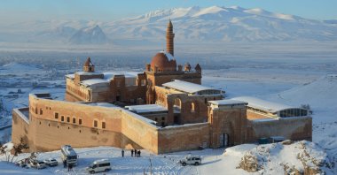 A general view from Ishak Pasha Palace, Ağrı, eastern Turkey. (AA) 