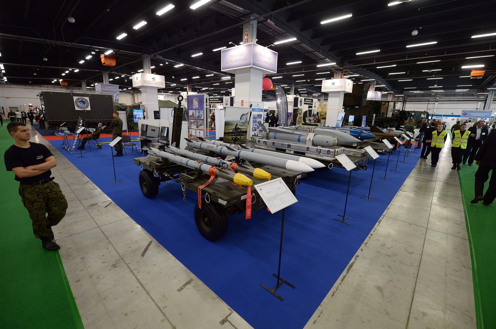 A view of the hall of an international military fair in Kielce, Poland, Sept. 4, 2014. (AFP File Photo)