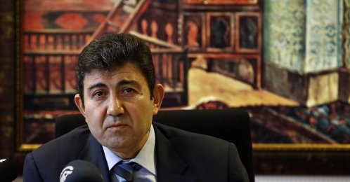 DEVA Deputy Chairperson Birol Aydemir (who was head of TurkStat at the time) at a news conference in Ankara, Turkey, Jan. 22, 2016. (AA File Photo)