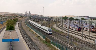 A Turkish State Railways (TCDD) high-speed train is seen in the capital Ankara, Turkey, Aug. 18, 2013. (Shutterstock Photo)