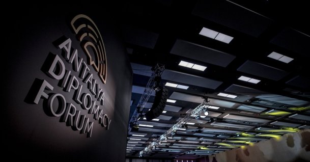 The Antalya Diplomacy Forum was organized in the Mediterranean province of Antalya, Turkey, March 12, 2022. (AA Photo)