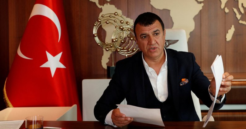 Turkish businessman Muhsin Bayrak speaks during an interview, Istanbul, Turkey, March 16, 2022. (Reuters Photo)