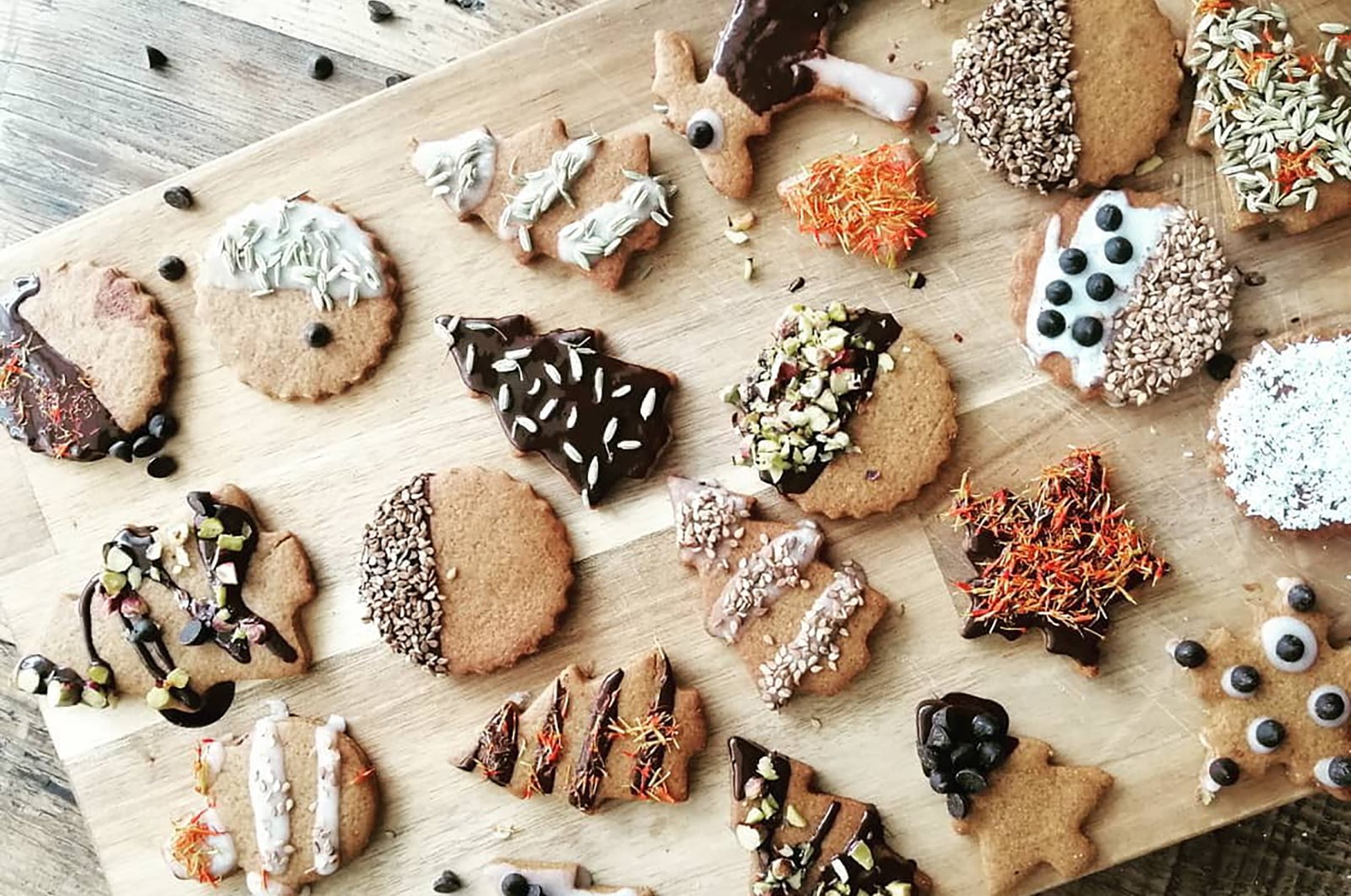 An assortment of cookies at Yumma cafe, in Kadıköy, Istanbul, Turkey. (From Instagram / @yummamoda)