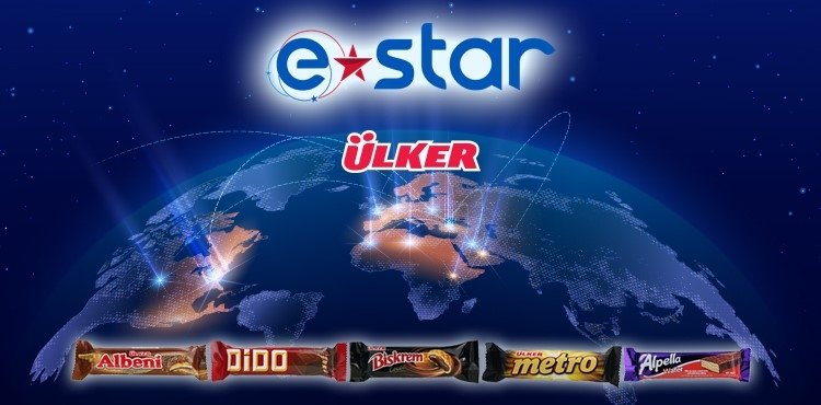Logos of Yıldız Holding&#039;s online channel sales company eStar and its biscuit brand Ülker are seen in this file photo. (Courtesy of eStar)