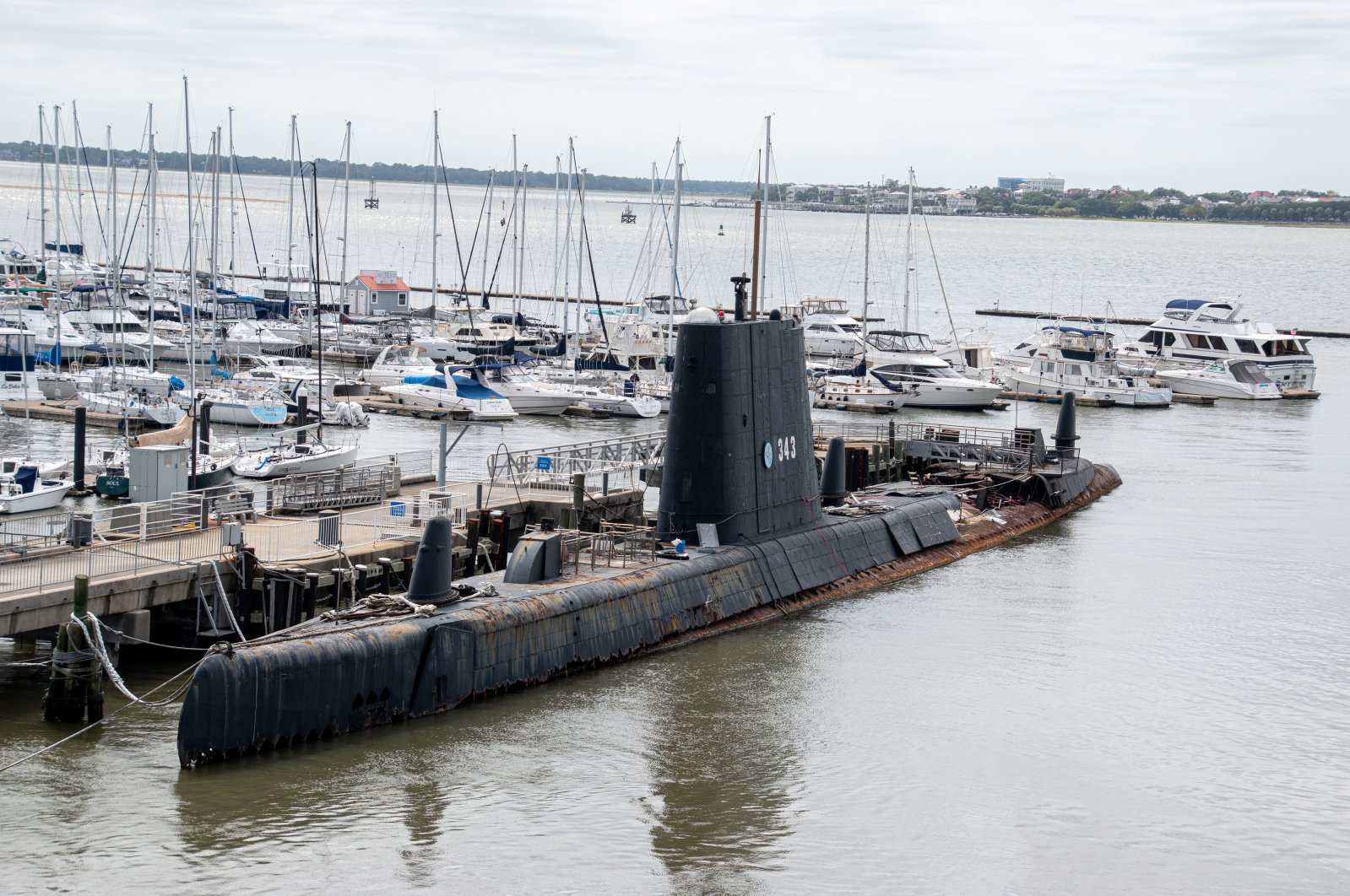The USS Clamagore submarine located at Patriot&#039;s Point near Charleston, South Carolina, U.S. (Shutterstock Photo)