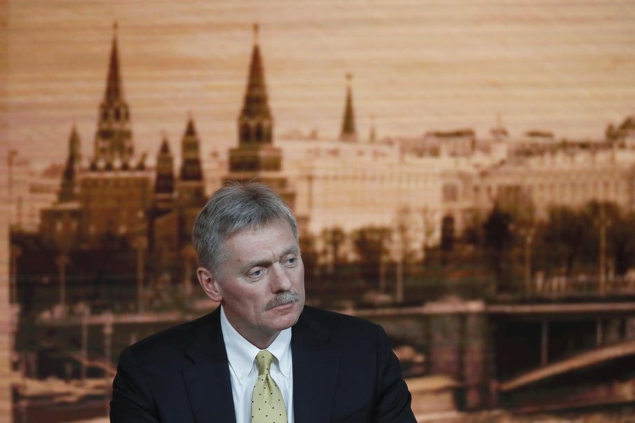 Kremlin spokesperson Dmitry Peskov attends Russian President Vladimir Putin&#039;s annual life-broadcasted news conference with Russian and foreign media at the World Trade Center in Moscow, Russia, Dec. 19, 2019 (EPA File Photo)