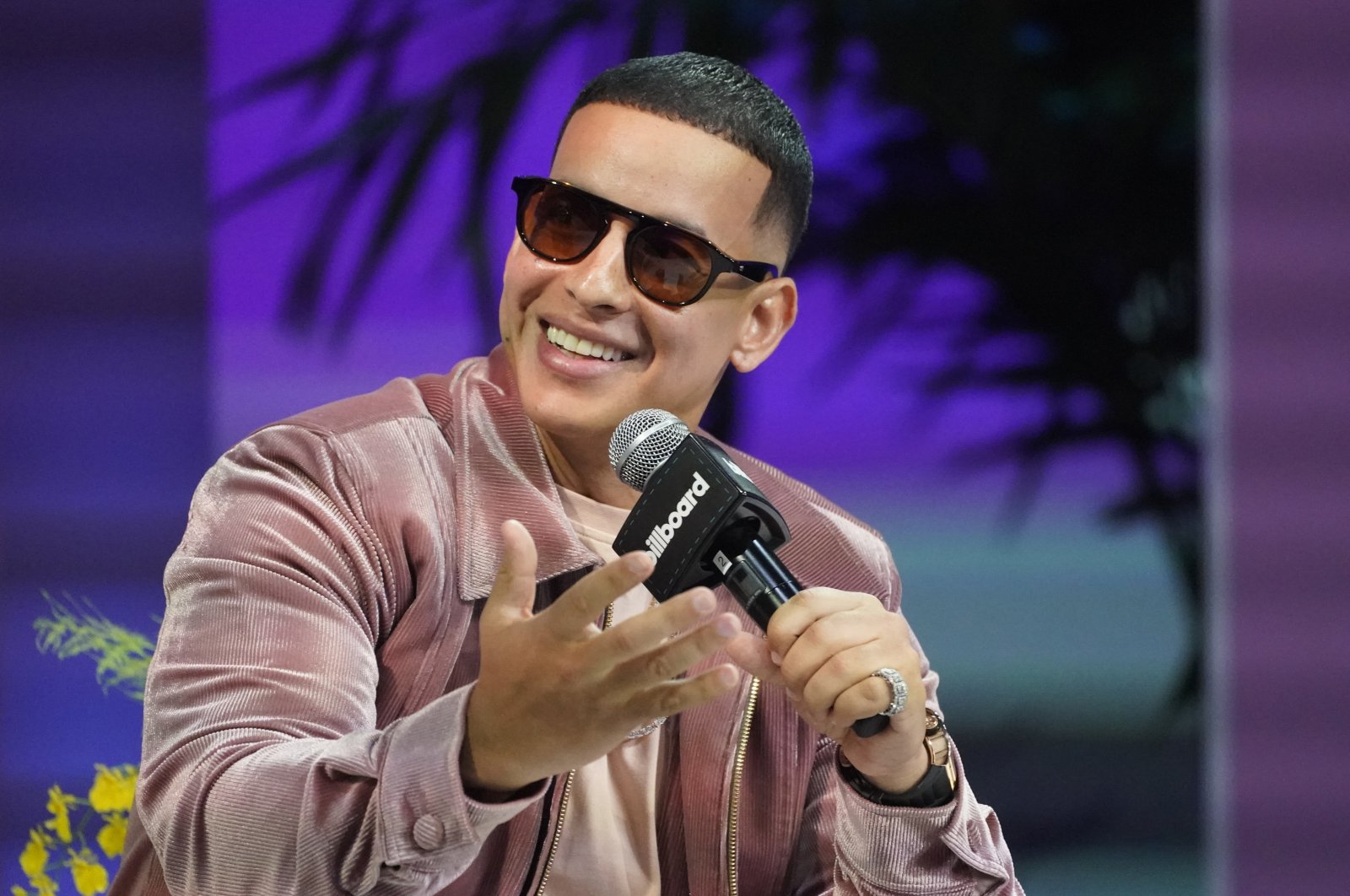Puerto Rican singer Daddy Yankee speaks during a panel at Billboard Latin Music Week, Miami Beach, Florida, U.S., Sept. 22, 2021. (AP Photo)