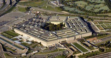 An aerial view of the Pentagon, the headquarters of the Department of Defense, in Washington, U.S. (Shutterstock Photo)