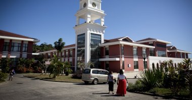 The Tupua Tamasese Meaule Hospital is pictured in Apia, Samoa, July 10, 2015. (AP Photo)