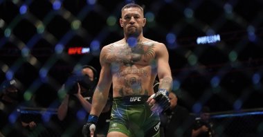 Conor McGregor before his UFC 264 fight against Dustin Poirier, Las Vegas, U.S., July 10, 2021. (AP Photo)