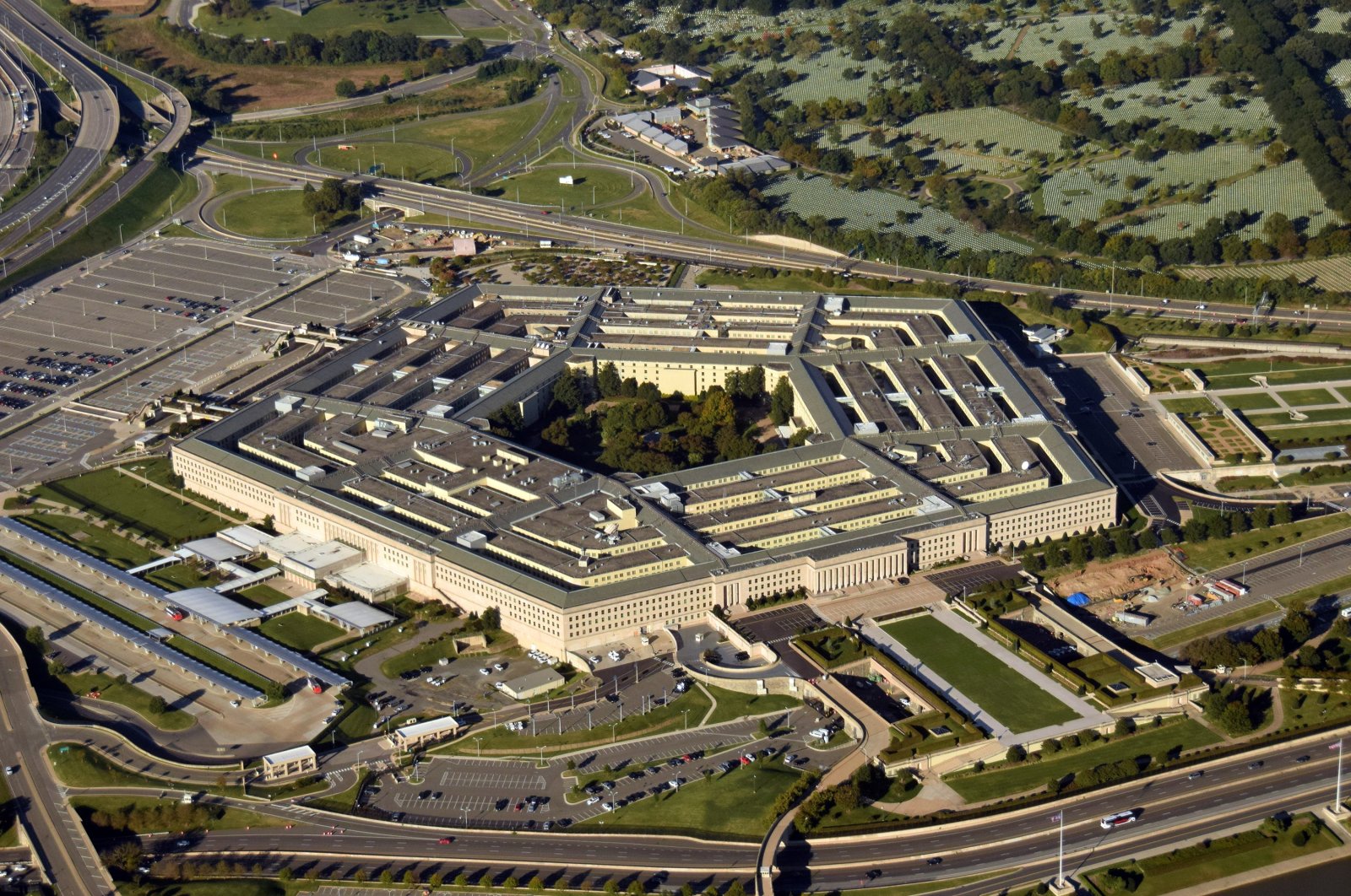 An aerial view of the Pentagon, the headquarters of the Department of Defense, in Washington, U.S. (Shutterstock Photo)