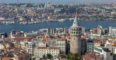 An aerial view from the Galata Tower and its surrounding, Istanbul, Turkey. (Getty Images)