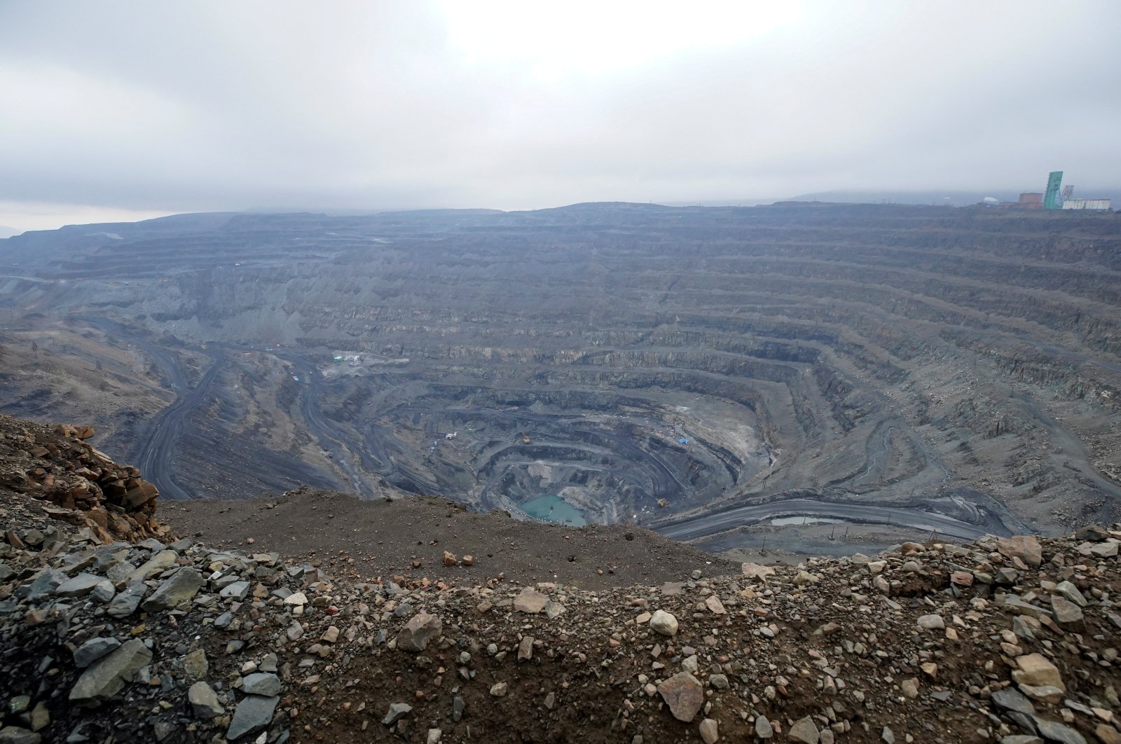 A general view shows the Zapolyarny mine of Medvezhy Ruchey enterprise, which is a subsidiary of the world&#039;s leading nickel and palladium producer Nornickel, in the Arctic city of Norilsk, Russia, Aug. 24, 2021. (Reuters Photo)