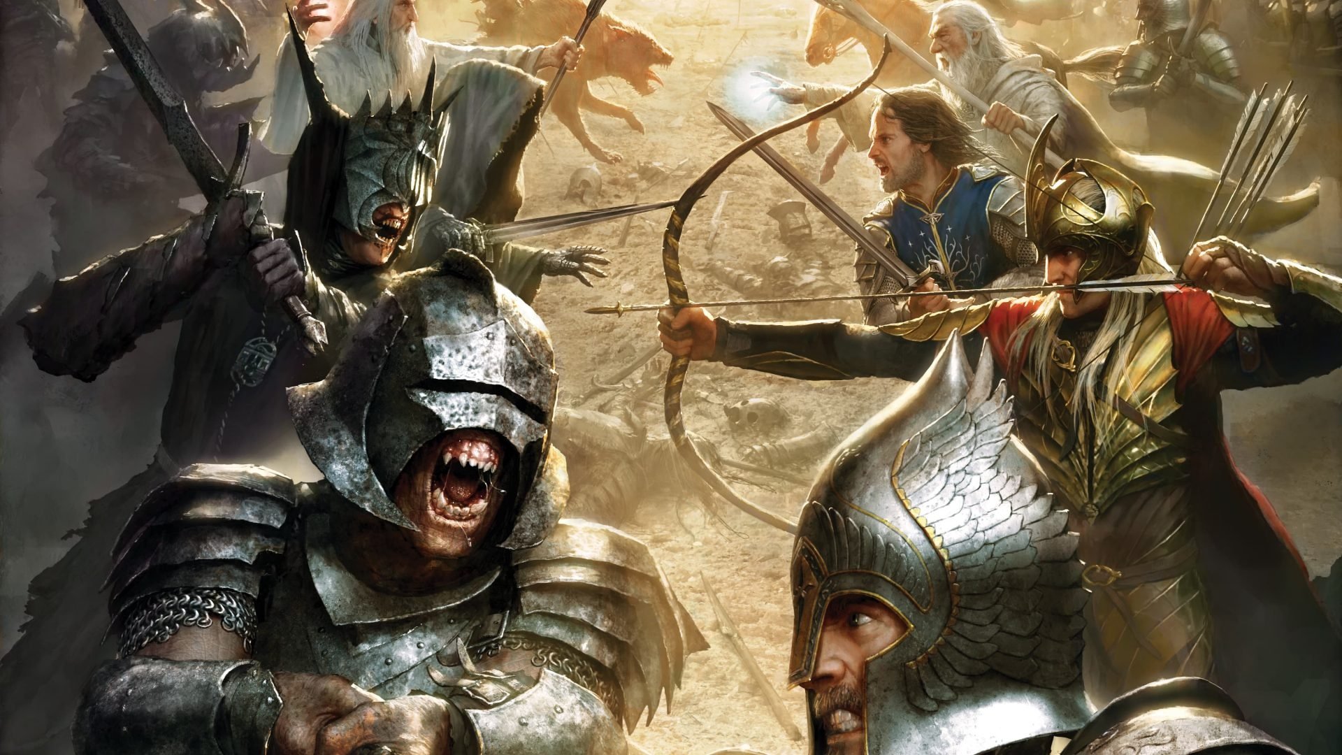 Konsep seni untuk video game 'The Lord of the Rings: Conquest.'  (Foto milik EA)