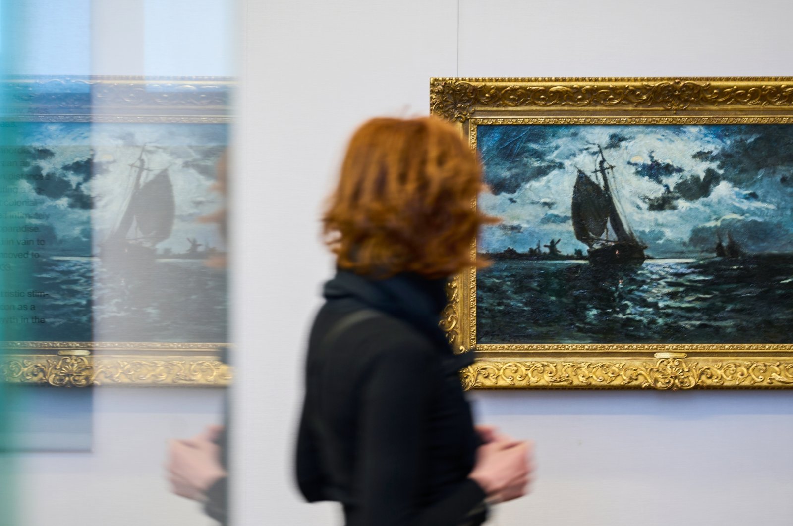 Gauguin&#039;s work &quot;Sailing Vessel in the Moonlight&quot; is among those in the Berlin exhibition taking a critical look a the French painter&#039;s art. (DPA)