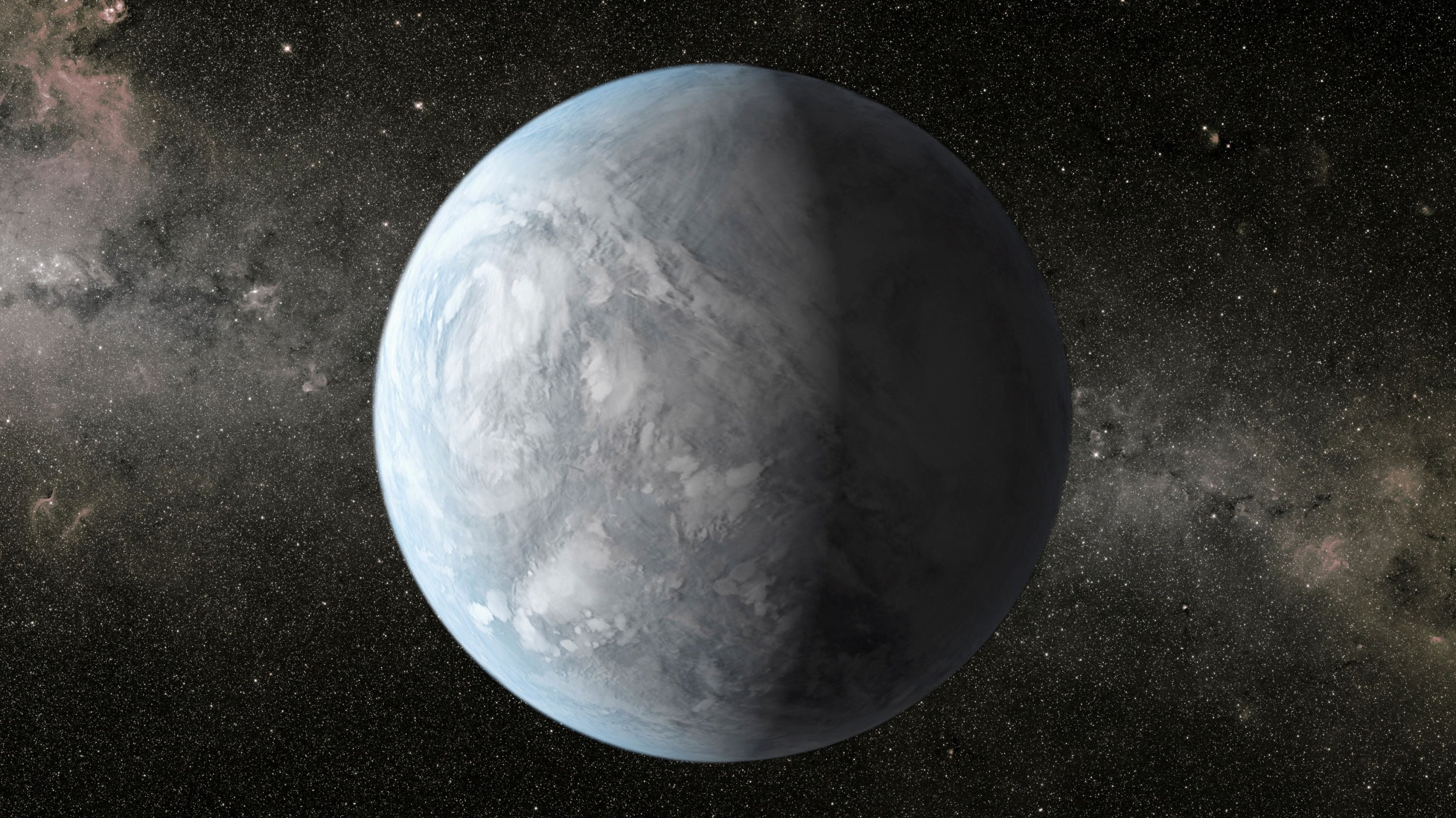 An artist's depiction shows the exoplanet Kepler-62e. (Reuters Photo)