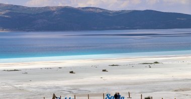 A view of Lake Salda, in Burdur, southwestern Turkey, July 10, 2021. (AA PHOTO)