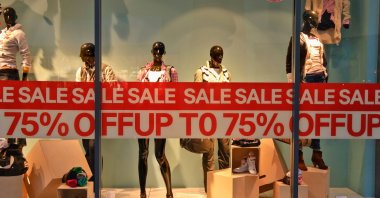 This undated file photo shows the display window of an H&M store, a Swedish retail-clothing company known for its fast-fashion clothing offerings for women, men, teenagers & children. (Alamy Photo via Reuters)