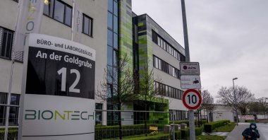 The headquarters of the German biotechnology company BioNTech is pictured in Mainz, Germany, March 30, 2022. (AP Photo)