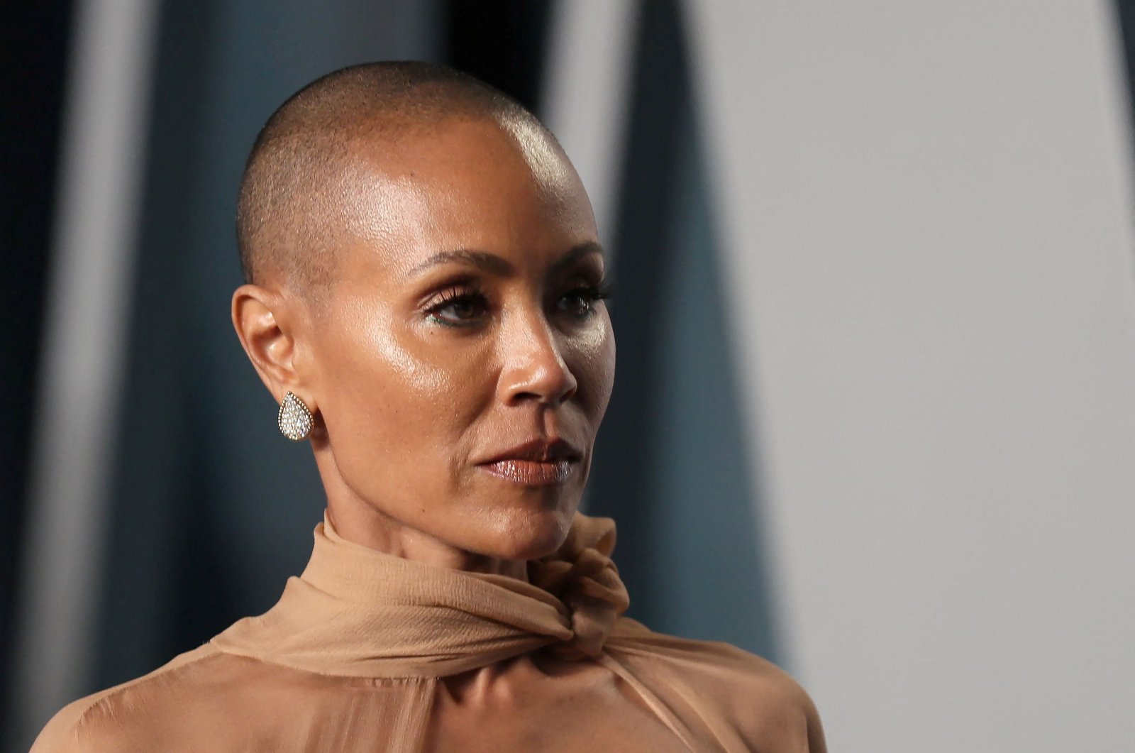 Jada Pinkett Smith arrives at the Vanity Fair Oscar party during the 94th Academy Awards in Beverly Hills, California, U.S., March 27, 2022. (REUTERS Photo)