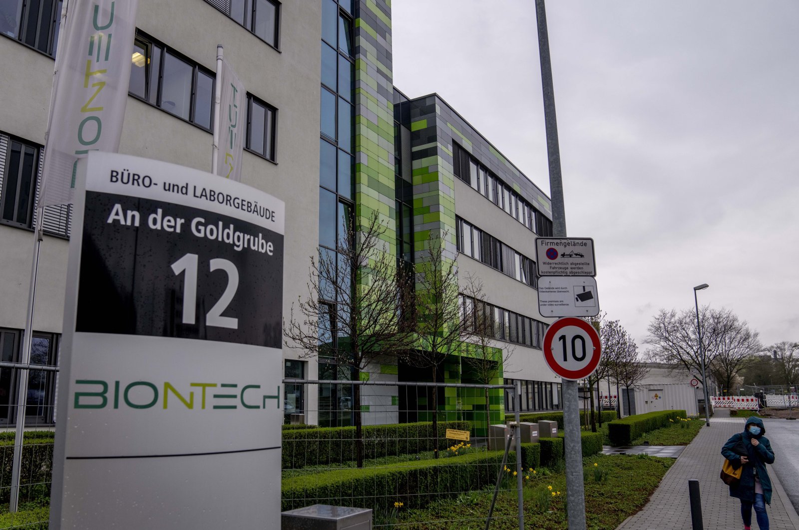 The headquarters of the German biotechnology company BioNTech is pictured in Mainz, Germany, March 30, 2022. (AP Photo)