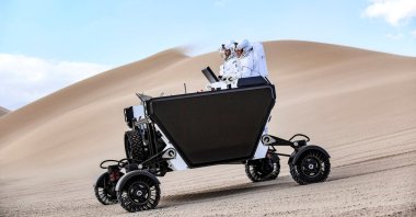 A prototype of Astrolab's Flex lunar rover, being tested in Death Valley National Park at the Dumont Dunes, California, U.S., Dec., 2021. (Reuters Photo)