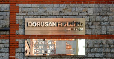 Entrance signage of Borusan Holding and  Borusan Contemporary Art Museum, Sarıyer, Istanbul, Turkey, Oct. 2021. (Shutterstock Photo)