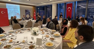 Turkey's Consulate General in New York welcomed the city's Muslim community for the first iftar at the Turkish House (Türkevi), New York, U.S., March 2, 2022. (AA Photo)