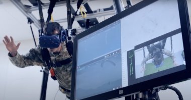 Havelsan's Hezarfen Parachute Simulator seen in this photo, April 3, 2022. (Courtesy of Havelsan)