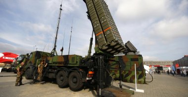 Soldiers present the SAMP/T air defense system at an international military fair in Kielce, Poland, Sept. 2, 2014. (Reuters File Photo)