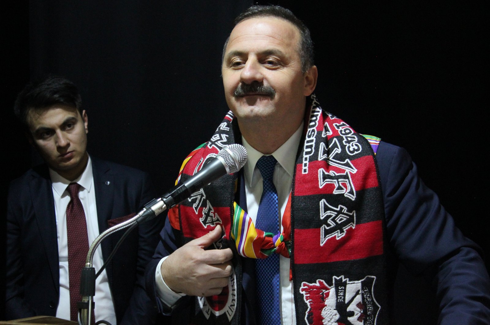 Former IP Deputy Chairperson Yavuz Ağıralioğlu speaks at a party meeting in Tavşanlı district in Kütahya, Turkey, March 19, 2022. (AA File Photo)