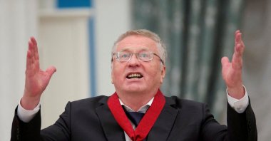 Russian Liberal Democratic Party leader Vladimir Zhirinovsky delivers a speech after receiving an award from President Vladimir Putin during a ceremony at the Kremlin in Moscow, Russia, Sept. 22, 2016. (Reuters File Photo)