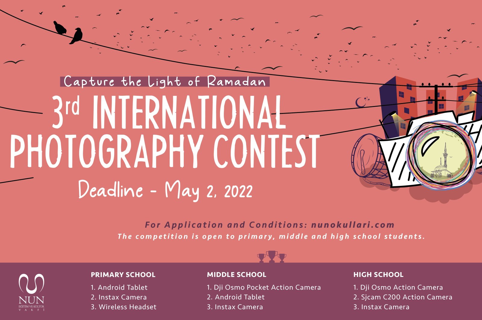 Turkey&#039;s NUN Foundation for Education and Culture has launched its third international photography contest, April 6, 2022. (Courtesy of NUN)